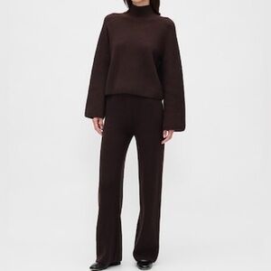 GAP CashSoft Shaker-Stitch Sweater Pants